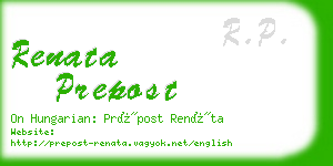 renata prepost business card